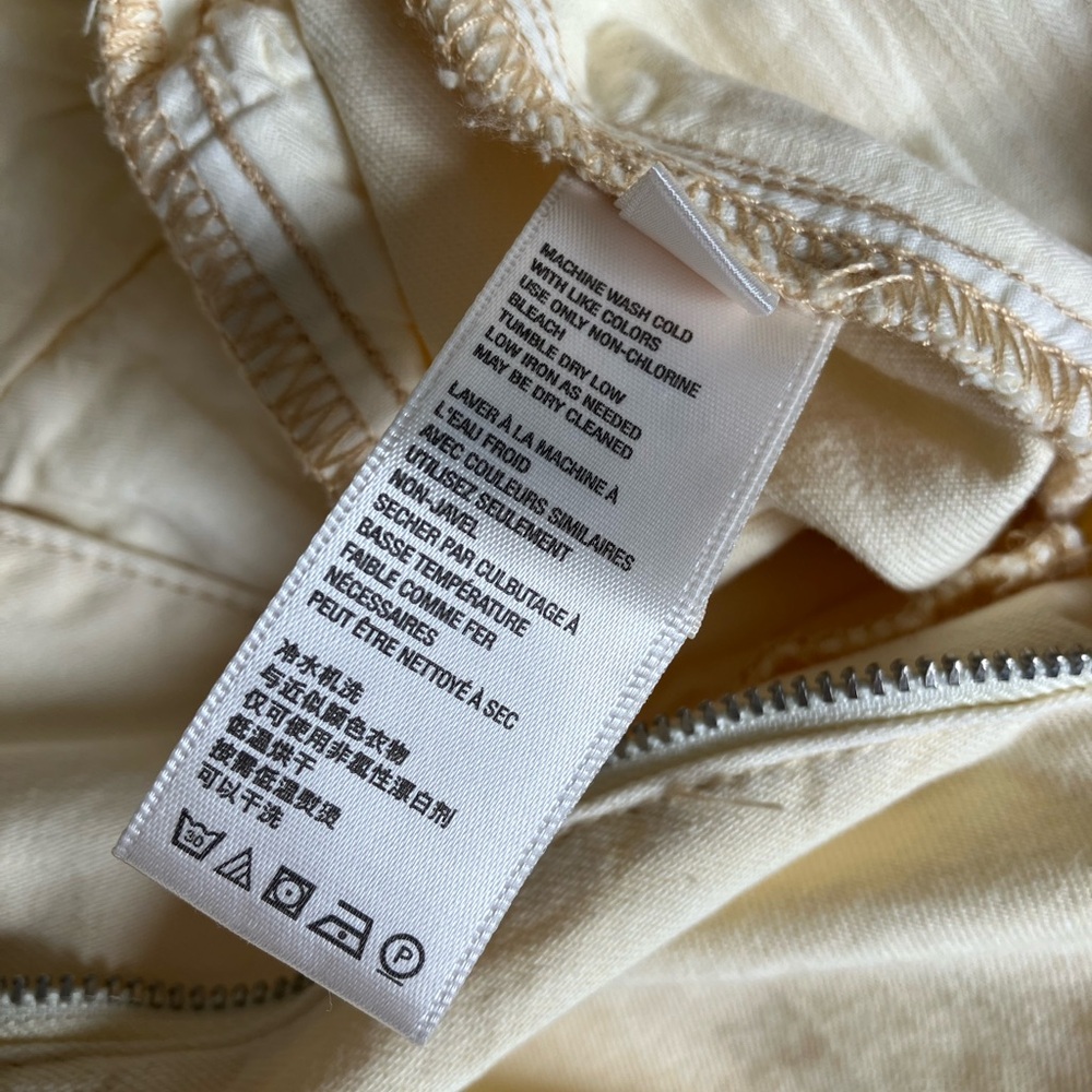 Free People Butter Yellow High Waisted Shorts with Suspenders - Picture 7 of 8